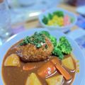 yaojun's cooksnap of when they made ビーフシチューで!?煮込みハンバーグ.