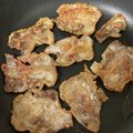 たべたべこ's cooksnap of when they made 【居酒屋メニュー】鶏皮のパリパリ焼き.