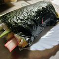 つくフォト部長♪♪こまっちゃん's cooksnap of when they made 節分にも☆簡単サラダ巻きの恵方巻き.