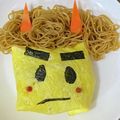 ★ゴンぎつね★'s cooksnap of when they made 節分やキャラ弁にも♪黄色鬼さん焼きそば♪.