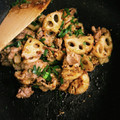 みちばたの花's cooksnap of when they made お酢でさっぱり！豚肉とれんこんの甘辛炒め.