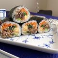 みほの☆'s cooksnap of when they made 挽肉で韓国風海苔巻☆恵方巻にも.