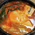 2児ママみきてぃ's cooksnap of when they made ごま油でコク旨　スンドゥブ風キムチ鍋.