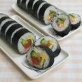 umemodoki's cooksnap of when they made 彩りの良い、素朴な太巻き寿司　恵方巻き.