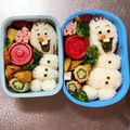 Chaaa_room's cooksnap of when they made 簡単かわいいアナ雪　オラフ　キャラ弁.
