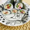 ボブナナ's cooksnap of when they made ハーフサイズで『海鮮太巻き』.