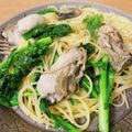 ぱちねえ's cooksnap of when they made 本格パスタ!牡蠣と菜の花アーリオオーリオ.