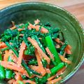 ちーまぐ's cooksnap of when they made 香り抜群！春菊のごま和え♪後1品に♡.