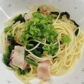 アミカママa's cooksnap of when they made ベーコンとほうれん草の和風パスタ❤.