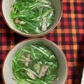 猫のミイヤ's cooksnap of when they made ベーコンと水菜のコンソメスープ.