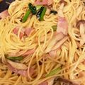 haruao☆'s cooksnap of when they made しめじと小松菜とベーコンの和風パスタ.