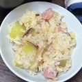 みきんどる's cooksnap of when they made チーズが◎薩摩芋とベーコンの炊き込みご飯.