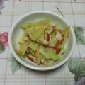 レオミウ's cooksnap of when they made ～ﾌﾞﾛｯｺﾘｰの茎と竹輪のおかか炒め～.