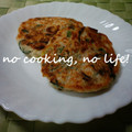 ゆーたんたん's cooksnap of when they made 豆腐と鮭のヘルシーひりょうず？お焼き風？.