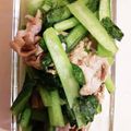 はるくん１'s cooksnap of when they made 小松菜と豚こまのにんにく醤油炒め.