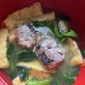 クック5JVRUQ☆'s cooksnap of when they made サバ水煮缶で♡栄養満点お味噌汁.