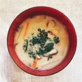 ソーダフロート's cooksnap of when they made いつもの味噌汁に酒粕を～♪.