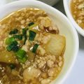 sTOMOdayo's cooksnap of when they made 大根の鶏ひき肉トロトロあんかけ.