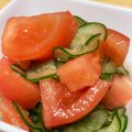 なす子's cooksnap of when they made キュウリ・ワカメ・トマト・生姜の酢の物　.