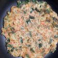 コアツコあきてぃー's cooksnap of when they made 野菜完食！子供喜ぶ パリパリチーズチヂミ.
