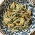 asacham's cooksnap of when they made 水菜ともやしと薄揚げの塩昆布和え.