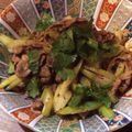 クリタキ's cooksnap of when they made ラムとセロリの中華風クミン炒め.
