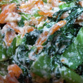 あゆたっくん's cooksnap of when they made ✿レンジで簡単！小松菜と人参の白和え✿.