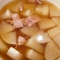 ママメイン！時々子供's cooksnap of when they made ほっこりするね☆大根とベーコンの煮物.