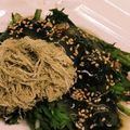 私市ビッキーズ津門巳's cooksnap of when they made “春菊/菊名ゴマしじみ味噌あんかけ”.