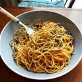 ゆこ312's cooksnap of when they made 簡単！塩辛パスタ.