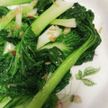 クックDN93E6☆'s cooksnap of when they made ターツァイと桜えび☆にんにく塩炒め.