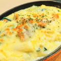 イエローバード's cooksnap of when they made フライパン1つ★鮭とほうれん草のグラタン.