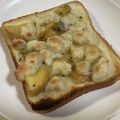 papikun's cooksnap of when they made ジャムで簡単アップルクランブル風トースト.