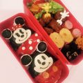 えリﾋﾟｮﾝ★'s cooksnap of when they made キャラ弁☆ミッキー＆ミニーエッグ.