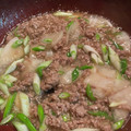 kuririka's cooksnap of when they made 大根と長ねぎの塩そぼろ餡。とろとろです。.