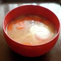 チコリママ's cooksnap of when they made こびりつかない落とし卵のお味噌汁.