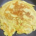 トコタン's cooksnap of when they made ひよこ豆粉と玉ねぎのパンケーキ.
