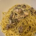 とよすみもも♪'s cooksnap of when they made 鯖缶ワンパンパスタ.