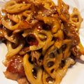 みどりのみかん's cooksnap of when they made 【常備菜】豚バラとれんこんのきんぴら.