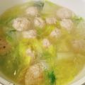 はるまま．'s cooksnap of when they made 野菜たっぷり！つくねと春雨のスープ.