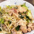 ミアンミアン's cooksnap of when they made チンゲン菜と豚こま肉のめんつゆ炒め.