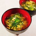 みぽぽ37's cooksnap of when they made 菊菜のかき玉汁.