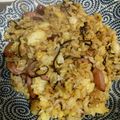 犬飼ってる's cooksnap of when they made ♣ウインナーと塩こんぶの簡単チャーハン♣.