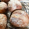 ☆あさ's cooksnap of when they made オートミールの蜂蜜香るハードブレッド.