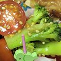 ゆけり３兄弟's cooksnap of when they made トマトとブロッコリーの中華風サラダ.