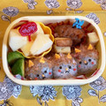 hime's cooksnap of when they made 幼稚園年少　鬼ちゃん三兄弟お弁当.