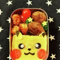 景と浩's cooksnap of when they made 【キャラ弁】ピカチュウのオムライス弁当.