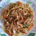 ツァディ's cooksnap of when they made 乾麺うどん&冷蔵庫にあるもので焼うどん〜.