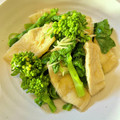 azbjbn's cooksnap of when they made 菜の花と厚揚げの煮びたし.
