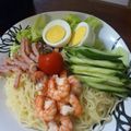 脩ﾏﾏ's cooksnap of when they made ご馳走風冷やし中華.